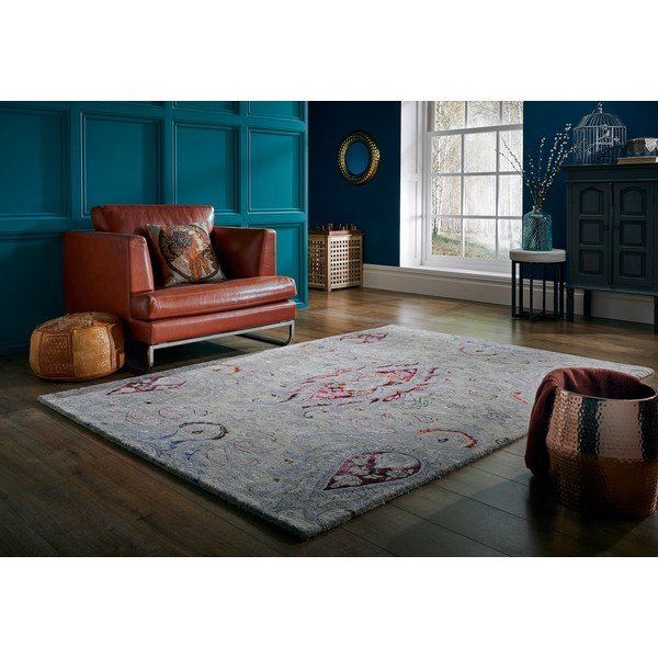 Бежов ръчно тъкан персийски килим Fusion, 160 x 230 cm - Flair Rugs-image-2