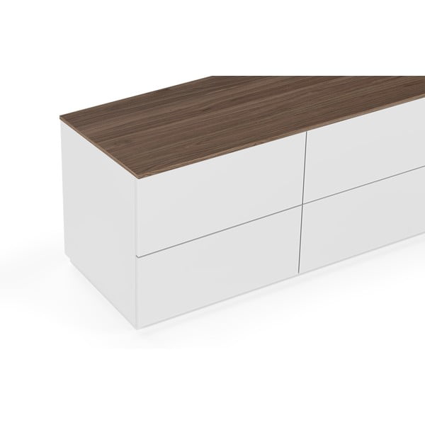 Нисък скрин в бяло/кафяво с размери 120x54 cm Join - TemaHome-image-1