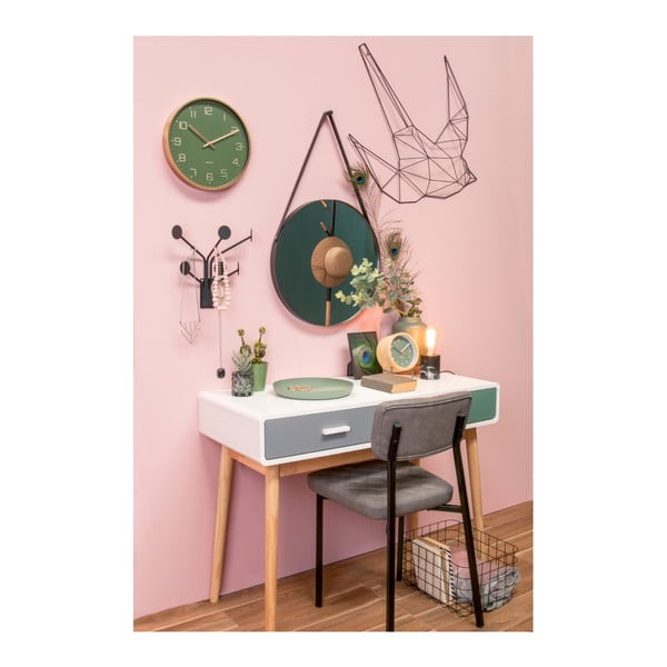 Зелен стенен часовник Elegance Gold Elegance - Karlsson-image-2