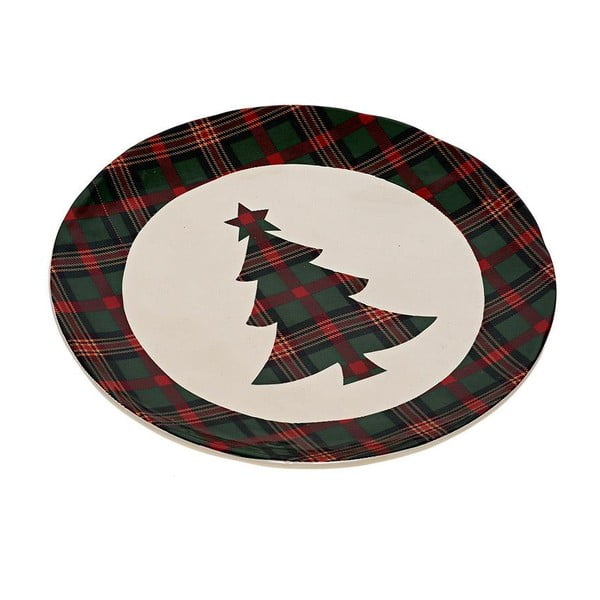 Keramický talíř Christmas Tree, 20 cm