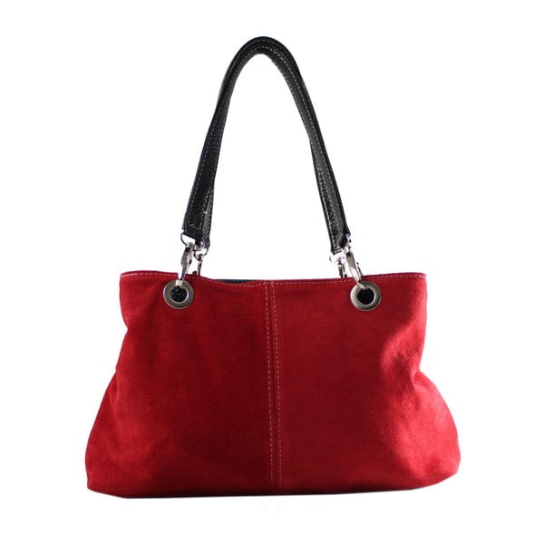 Червена кожена чанта Westo - Chicca Borse