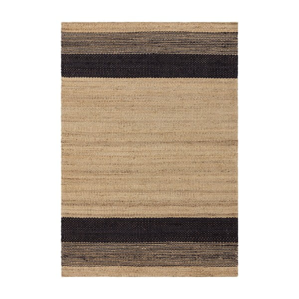 Черно-бежов двустранен ръчно изработен ютен килим 160x230 cm Cedar – Asiatic Carpets