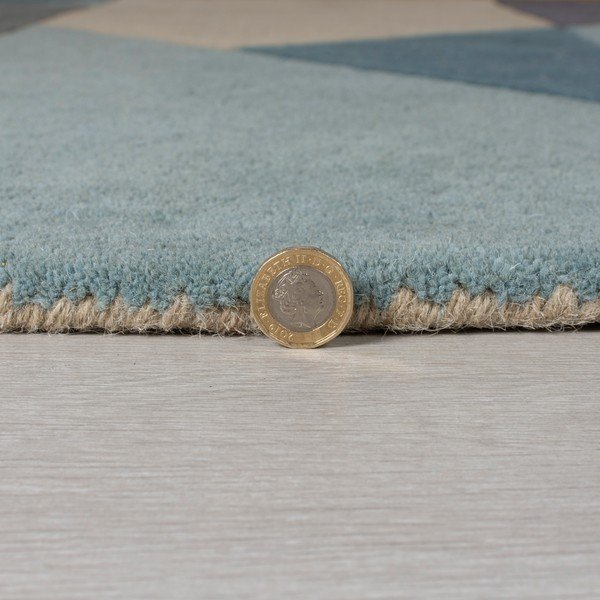 Синьо-бежов вълнен килим 230x160 cm Arlo Harper - Flair Rugs-image-2