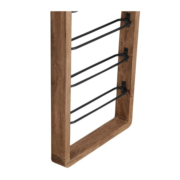 Кафяв стенен стелаж за 8 бутилки вино Sorrento - Light & Living-image-3