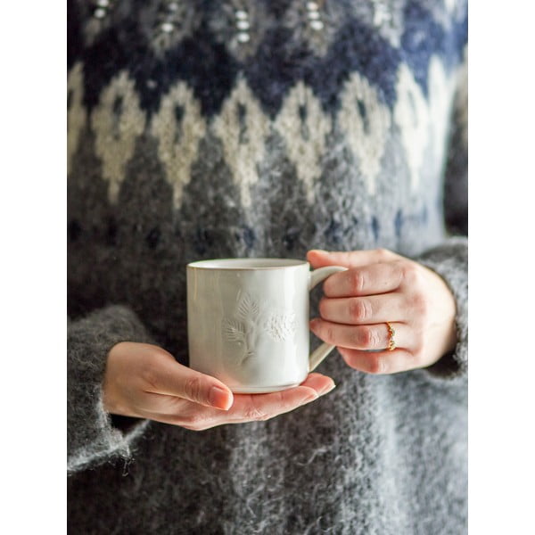 Кремава глинена чаша с коледен мотив 300 ml Winter – Bloomingville-image-2