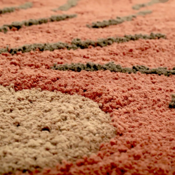 Памучен детски килим подходящ за пране ръчно изработен в тухлен цвят бежов 80x120 cm Ollen – Nattiot-image-3