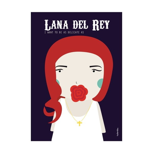 Plakát I want to like Lana del Rey