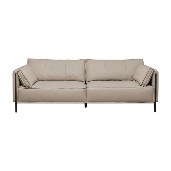 Светлосив диван от изкуствена кожа 233 cm Victor - Kare Design