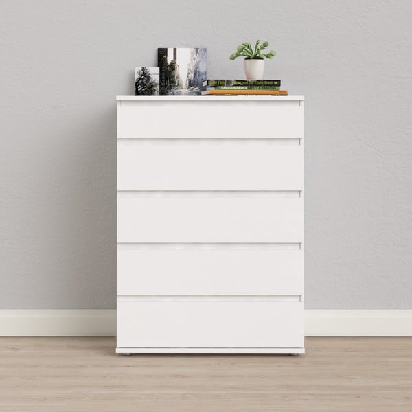 Бял висок скрин 77x107 cm Nova – Tvilum-image-4