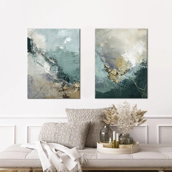 Картина с ръчно рисувани елементи 60x80 cm Downhill - Malerifabrikken-image-2