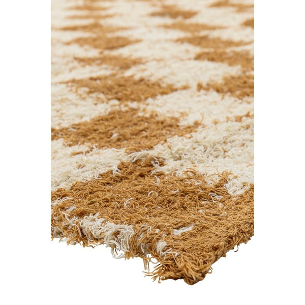 Бежов/кехлибарен памучен килим 140x200 cm Chola – Bloomingville-image-3