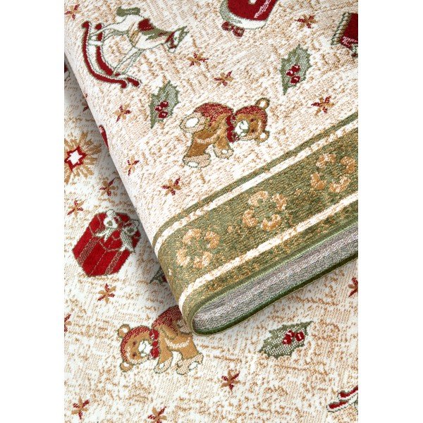 Зелен килим с коледен мотив със смес от памук 160x230 cm Toy's Delight Green Christmas – Villeroy&Boch-image-4