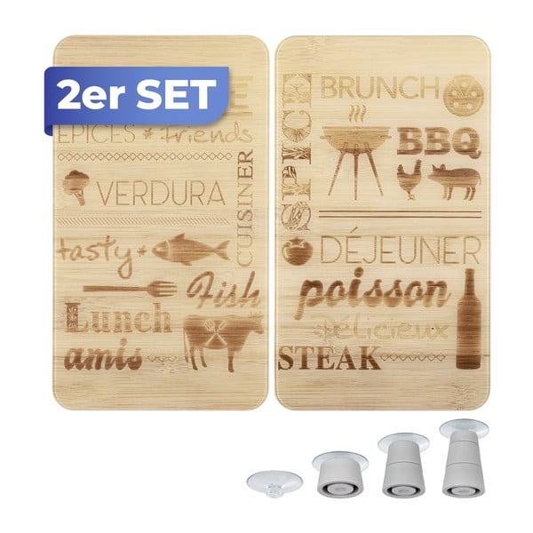 Капаци за печка 2 бр. от закалено стъкло 52x30 cm Barbecue – Maximex-image-3