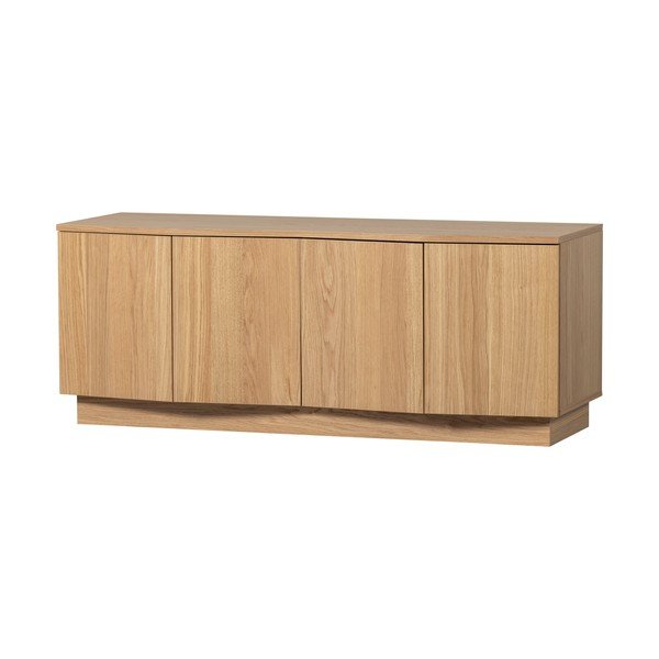 Маса за телевизор от масивен дъб в естествен цвят 133x52x45 cm Zuma – WOOOD-image-2