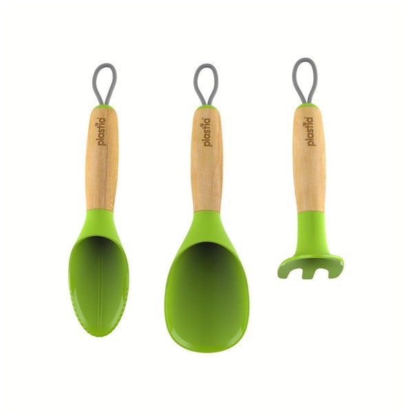 Комплект зелени градински инструменти от 3 части - Plastia