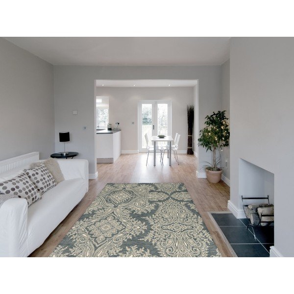 Сив вълнен килим 200x300 cm Jolene graphite – Agnella-image-1