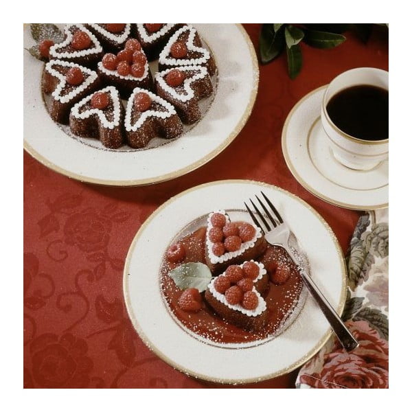 Формичка за 6 сърцевидни мини кифлички в меден валентин, 500 ml - Nordic Ware-image-1