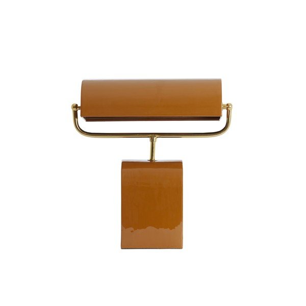 Оранжева метална настолна лампа (височина 38 cm) Cardona – Light & Living-image-3