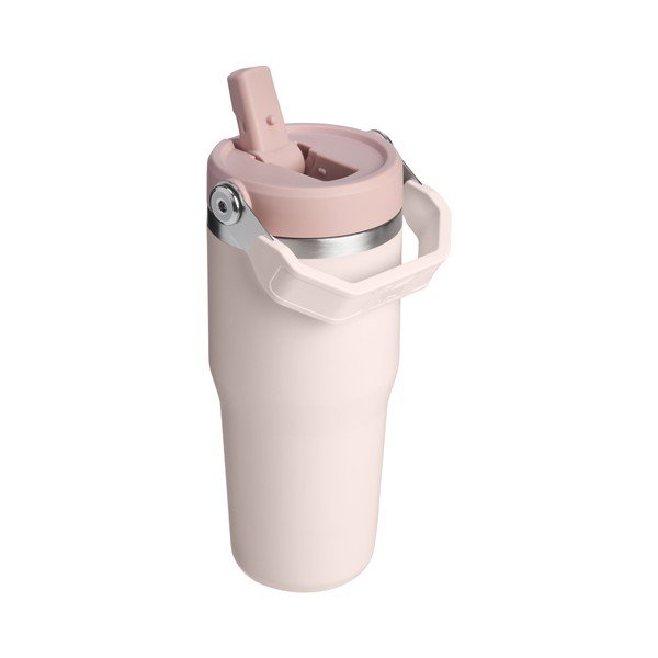 Светлорозов термос от неръждаема стомана 410 ml IceFlow™ Flip Straw 2.0 Tumbler Rose Quartz – Stanley-image-2