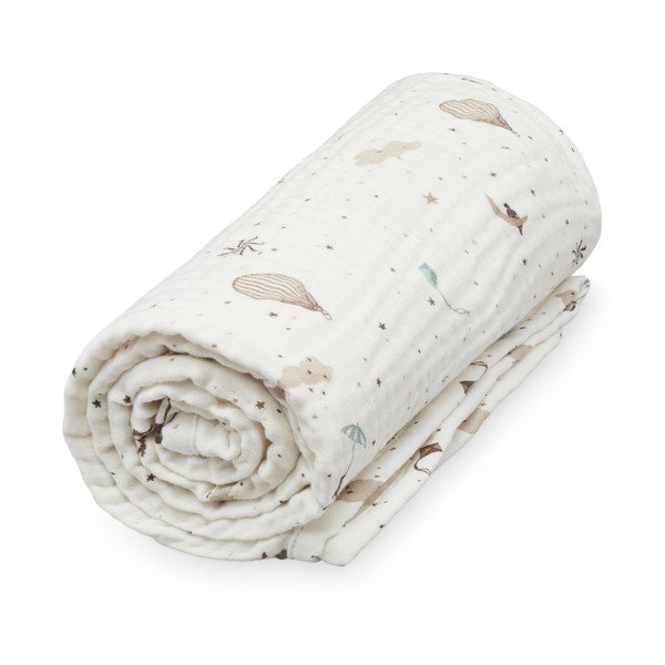 Бебешко одеяло от органичен памук в цвят слонова кост 100x100 cm Dreamland – Cam Cam Copenhagen