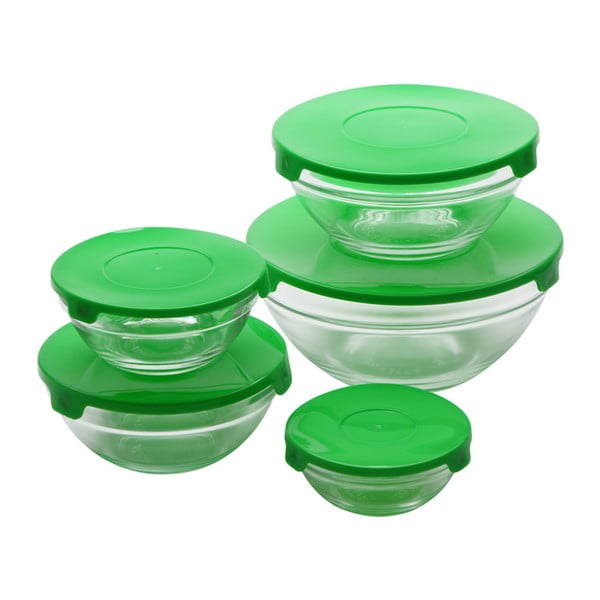 Комплект стъклени кухненски буркани с капаци от 20 части - Bergner