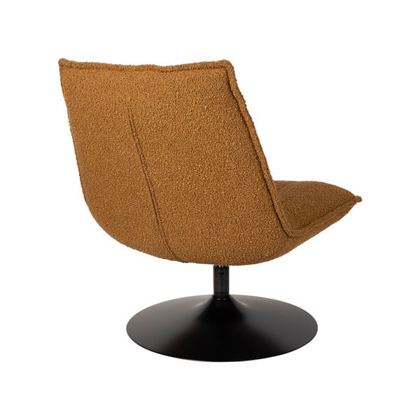 Стол в цвят охра от плат bouclé Jax - White Label-image-4