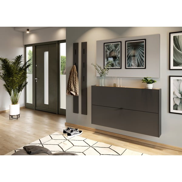 Антрацитна закачалка за обувки с панти Ameca - Germania-image-4