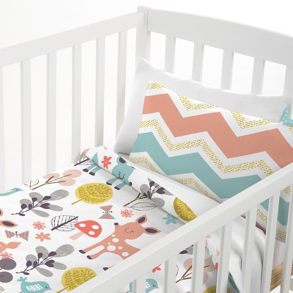 Детско памучно спално бельо , 100 x 120 cm Woodland - Moshi Moshi-image-2