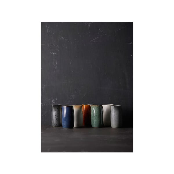 Черна/синя керамична кана за мляко 200 ml Gastro Dark Blue/Black – Bitz-image-2