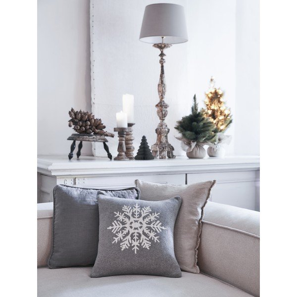 Калъфка за възглавница 40x40 cm Snowflake - Westwing Collection-image-3