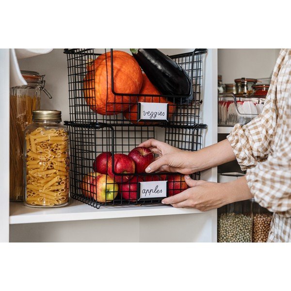 Черна метална кошница , 31 x 25,5 cm Classico - iDesign-image-1