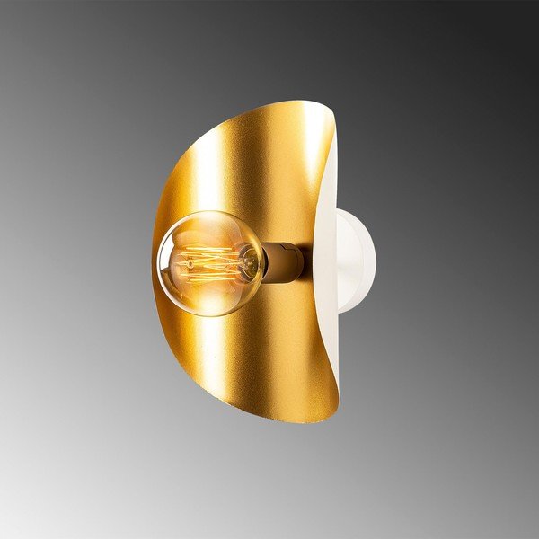 Бяла и златисто стенна лампа Sivani – Opviq lights-image-4