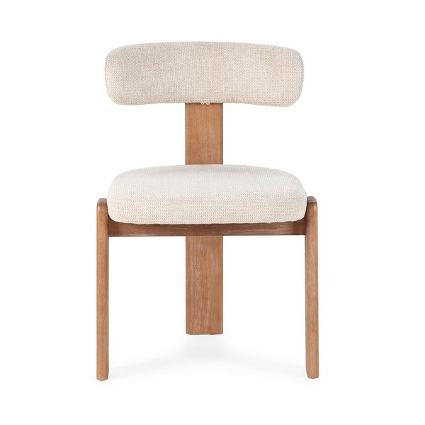 Кремави тапицирани трапезни столове в комплект 2 бр. Nadia – MOME