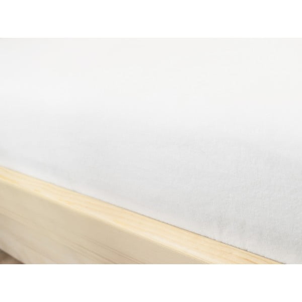 Бял чаршаф от микрофибър, 90 x 160 cm - Benlemi-image-1