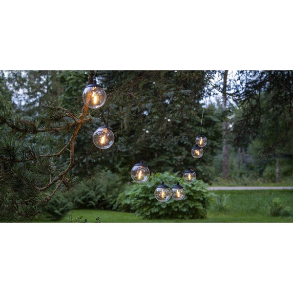 Светлинна верига със соларен панел с дължина 210 cm, 8 броя крушки Globe – Star Trading-image-3