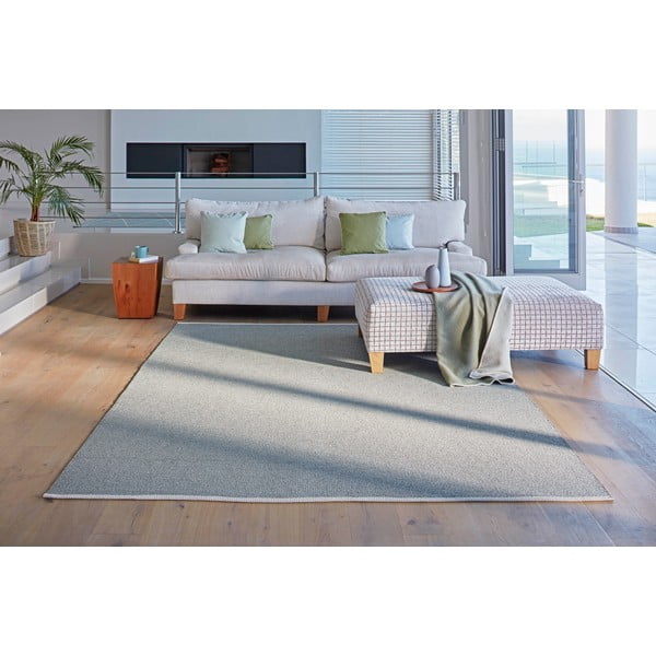 Светлозелен килим за открито и закрито 140x200 cm Mono Sage Army – Pappelina-image-2