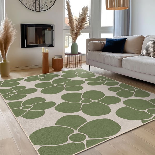 Зелен килим подходящ за пране 120x180 cm Green Meadow – Mila Home-image-3