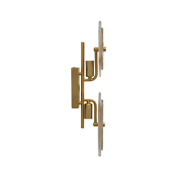 Стъклена стенна лампа  в златист цвят Venice – Mauro Ferretti-image-2