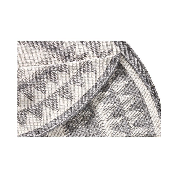 Сив и кремав килим на открито , ⌀ 140 cm Jamaica - NORTHRUGS-image-3