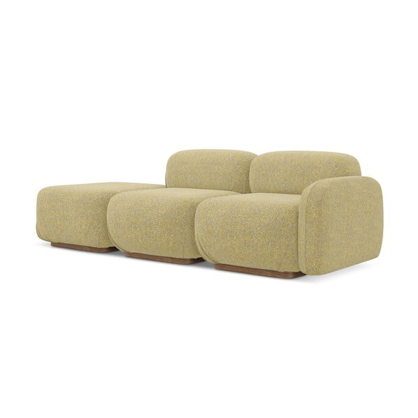 Жълт модулна лежанка (десен ъгъл) Ailani – Makamii-image-2