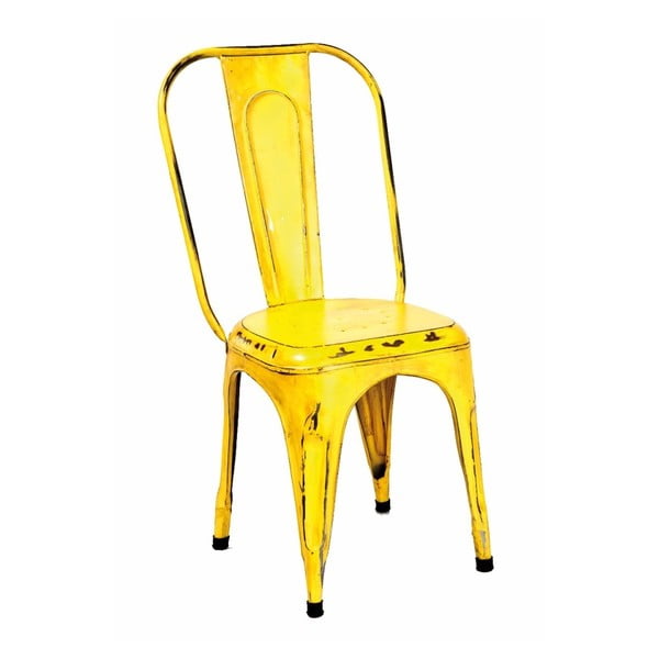 Sada 4 žlutých jídelních židlí 13Casa Industry