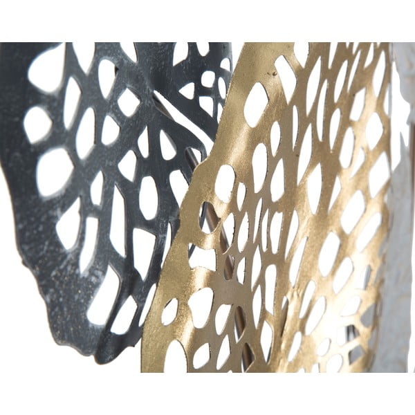 Метална декорация за окачване с десен на листа Mauro Ferretti -B-, 100 x 80 cm Ory - Mauro Ferretti-image-3