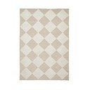 Бяло-бежов килим подходящ за пране 160x230 cm Lyna Beige&White – Think Rugs