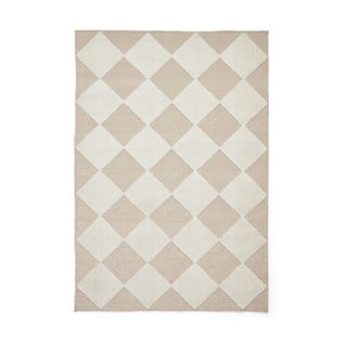 Бяло-бежов килим подходящ за пране 200x290 cm Lyna Beige&White – Think Rugs