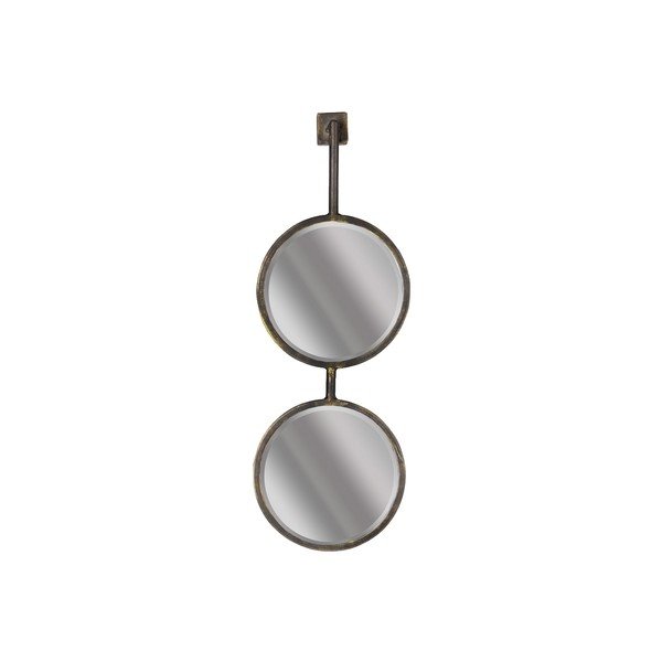 Двойно кръгло стенно огледало, дължина 58 cm Chain - BePureHome