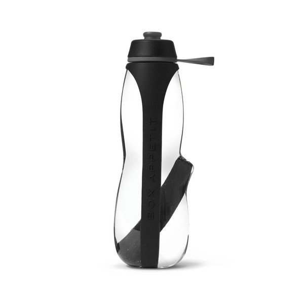 Черна спортна бутилка с филтър и биншотан Black + Blum Eau Good Duo, 700 ml - Black + Blum