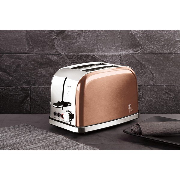 Бежов тостер Rosegold Metallic Line - BerlingerHaus-image-1