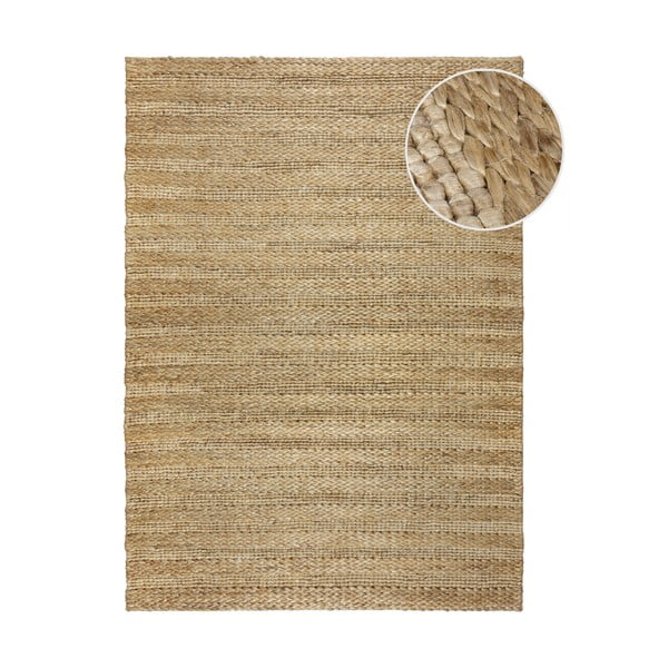 Ръчно изработен килим от кенаф в естествен цвят 120x170 cm Drew Stripe – Flair Rugs