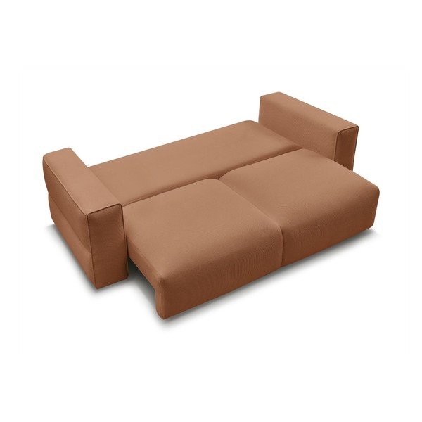 Оранжев сгъваем/с място за съхранение диван 265 cm Ezechiel – Bobochic Paris-image-4