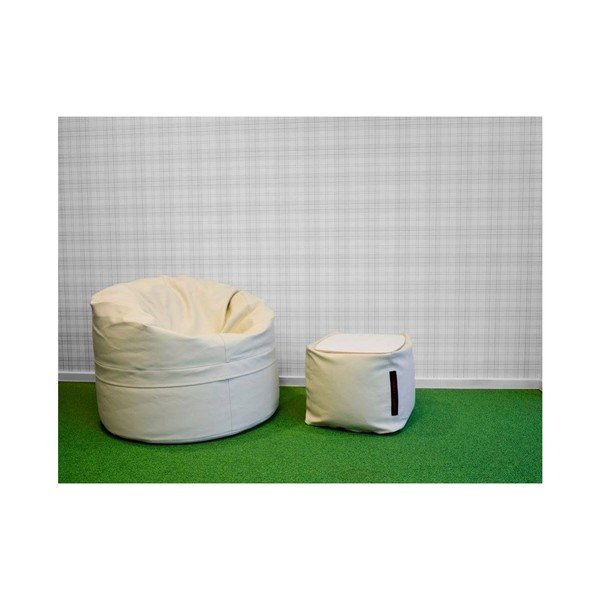 Hnědý sedací puf vhodný i do exteriéru Pusku pusku Roll-image-2